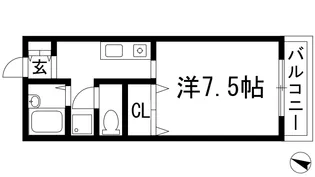 メイプルヒル【1階】の間取り