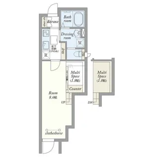 エクセル聖蹟桜ヶ丘【1階】の間取り