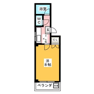 メゾンツルマイ【4階】の間取り