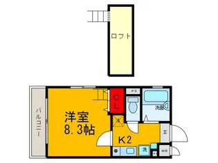 アルカサールYOSHITANI 弐番館【3階】の間取り