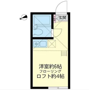 ユナイト鶴見ローレンスカーク【2階】の間取り