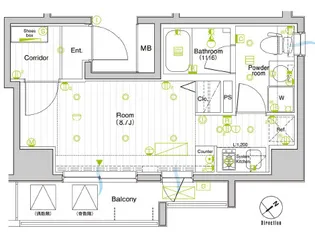 SYNEX SHINAGAWA-EBARA【4階】の間取り