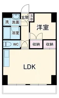 スカイプラザ焼津【2階】の間取り