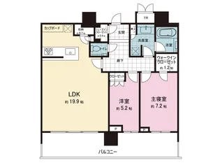 パークシティ武蔵小山ザタワー【28階】の間取り