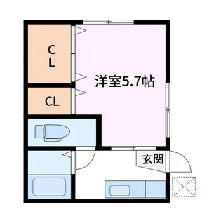 桜レジデンスB【1階】の間取り