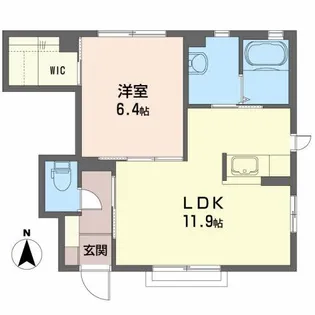 シャーメゾンファインY【1階】の間取り