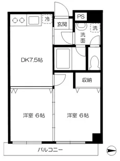 ルアージュ宝【8階】の間取り