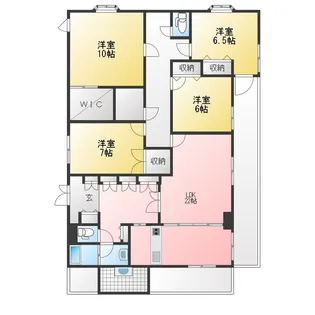 ロイヤルガーデン【6階】の間取り