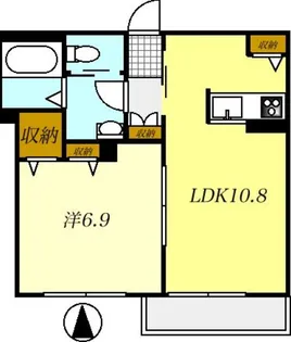 アウリー【1階】の間取り