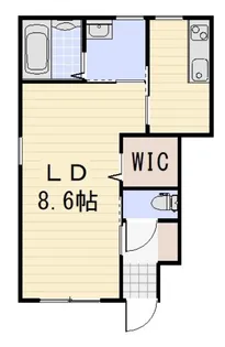 インテグラル福島【1階】の間取り