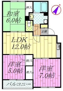 メゾン・ファミール【1階】の間取り