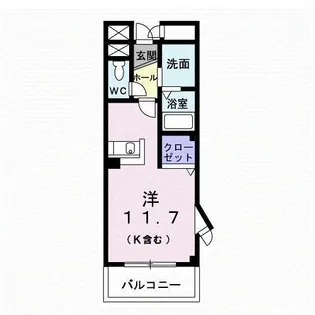 インペリアルA【3階】の間取り