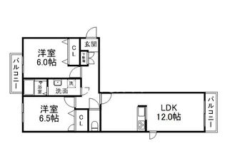 clochette arbre(クロシェット アルブル)【3階】の間取り