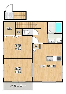 Mハウス【2階】の間取り