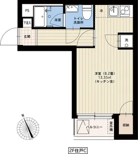 ブライトオ【2階】の間取り