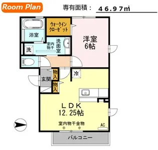 ラフィネ デュオI【1階】の間取り
