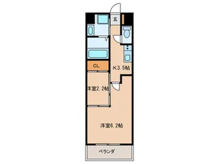 スカイツリー西新【6階】の間取り