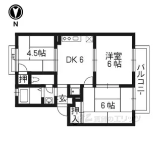 平尾ハイツ【1階】の間取り