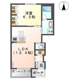 アルバ・サーノ【1階】の間取り