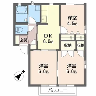 シャーメゾン若吉【2階】の間取り