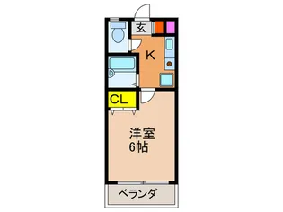 サンフォレストスギモト【1階】の間取り