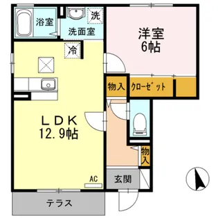 ヴェスタ【1階】の間取り