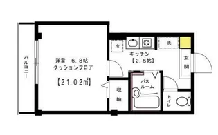 カーサエテルノK【2階】の間取り