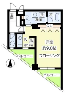 エルカスティージョ ムサシ【2階】の間取り