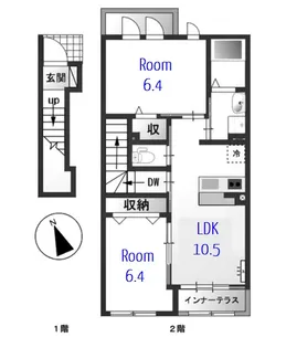 Flat Takata【2階】の間取り