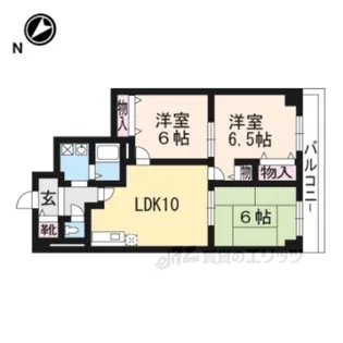 エーデル音羽【4階】の間取り