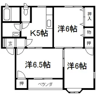 グランK【1階】の間取り