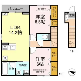 ヒルサイドテラス【2階】の間取り