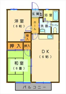 シャルマンA【2階】の間取り