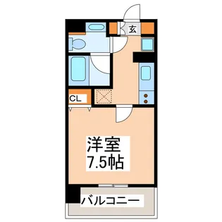 レジディア熊本辛島【11階】の間取り
