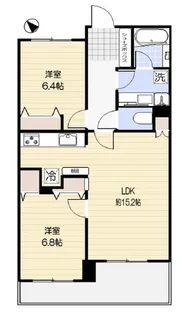 二の坂シティハウス【3階】の間取り