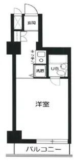 ライオンズマンション新富町第2【7階】の間取り