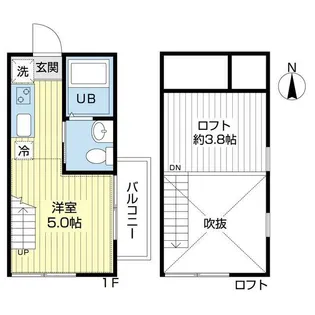 エスト高井戸【2階】の間取り