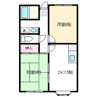 コンフォード4【2階】の間取り