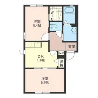 アネーロB(曲沢町)【1階】の間取り