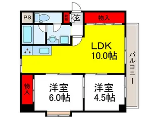 オーネス緑地公園【2階】の間取り