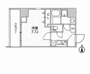 Weave Base-UENO NORTH【10階】の間取り