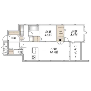 セレナ・ヴィラ【3階】の間取り