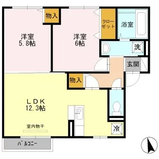 ピナスガーデン【2階】の間取り