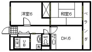ガーランド寿町【2階】の間取り