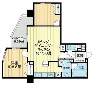 ライオンズシティ東陽町親水公園【14階】の間取り