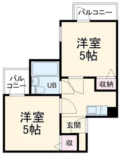 六龍苑岡町【3階】の間取り