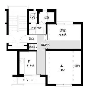 多賀100棟【4階】の間取り