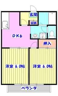 サンダイヤコーポ【1階】の間取り