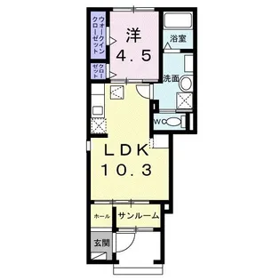 グリーンステージ小池駅前【1階】の間取り