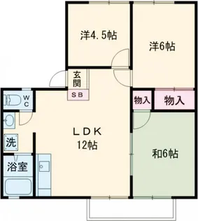 ガーデンハイツ【2階】の間取り